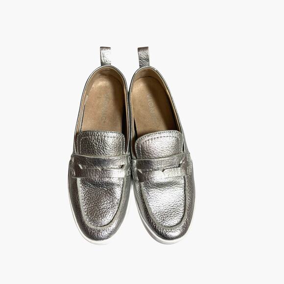 Vionic Uptown Silver Metallic Comfort Slip On Loafer - 6 - Picture 8 of 12